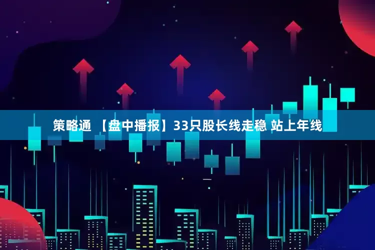 策略通 【盘中播报】33只股长线走稳 站上年线