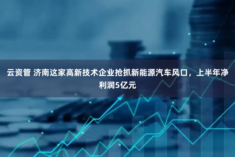 云资管 济南这家高新技术企业抢抓新能源汽车风口，上半年净利润5亿元
